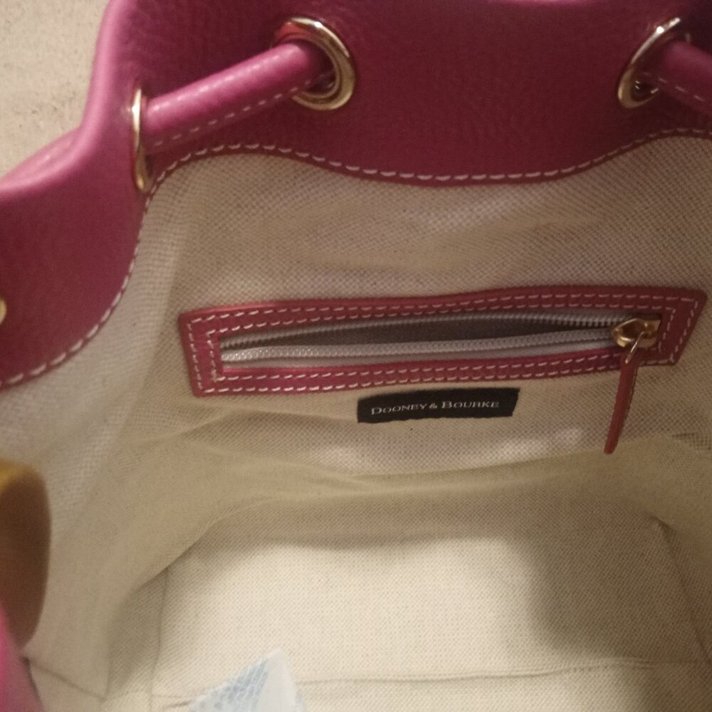 Dooney Bouurke Lucca Leather Drawstring/ BRAND NEW/NWT OBO - Picture 3 of 5